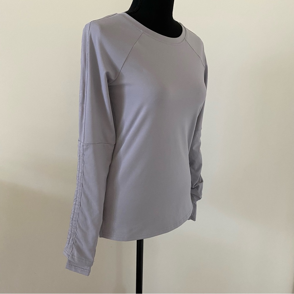 Fabletics Women’s Light Grey Crew Neck Sweatshirt - image 2